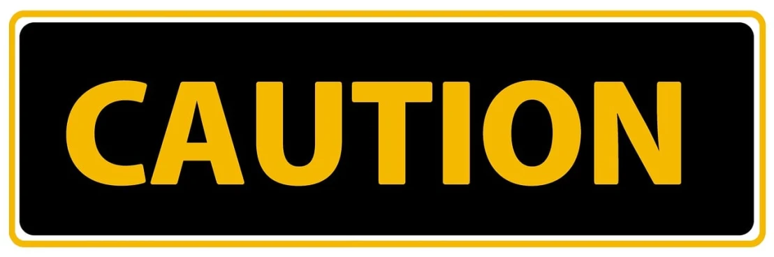a yellow and black caution sign on a white background, a picture, trending on pixabay, bauhaus, lotus, jcb, advert logo, intuition