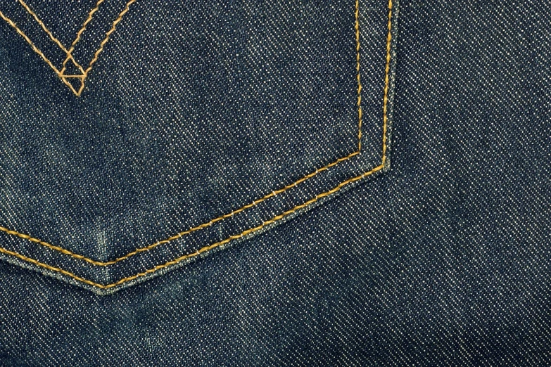 the back pocket of a pair of jeans, a screenshot, inspired by Saitō Kiyoshi, high resolution texture, 5 k extremely detailed, golden detailing, ffffound