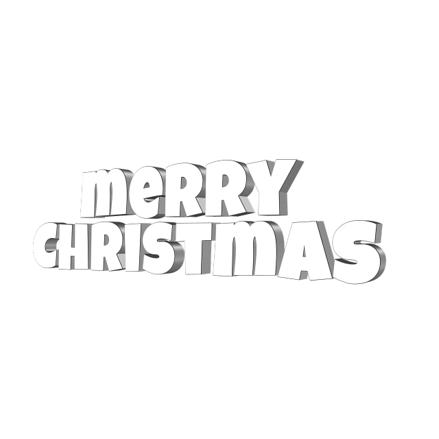 a merry christmas text on a black background, an ambient occlusion render, inspired by Zsolt Bodoni, reddit, graffiti, animatic, mrbeast, 👰 🏇 ❌ 🍃, simple cartoon