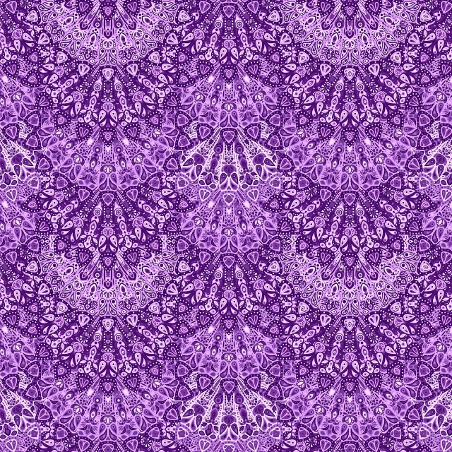 a purple and white floral pattern on a purple background, a digital rendering, inspired by Violet Oakley, trending on pixabay, arabesque, intricately detailed scales, mandala ornament, phone wallpaper. intricate, symmetrical!!
