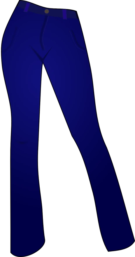 a pair of blue pants on a black background, inspired by INO, deviantart, cel shaded pbr, yandere. tall, banner, zoomed