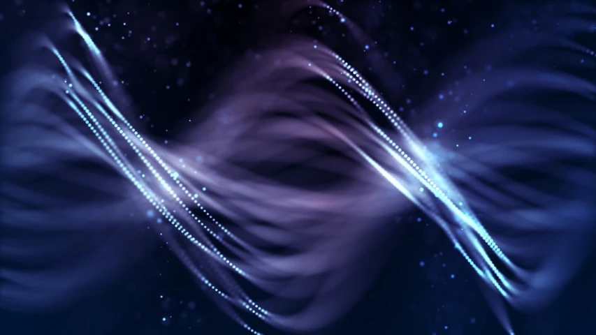 a close up of a wave of light on a dark background, digital art, shutterstock, on a galaxy looking background, fiberoptic hair, blurred and dreamy illustration