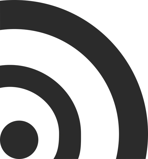 a black and white image of a spiral, wifi icon, twilight zone background, solid dark grey background, no - text no - logo