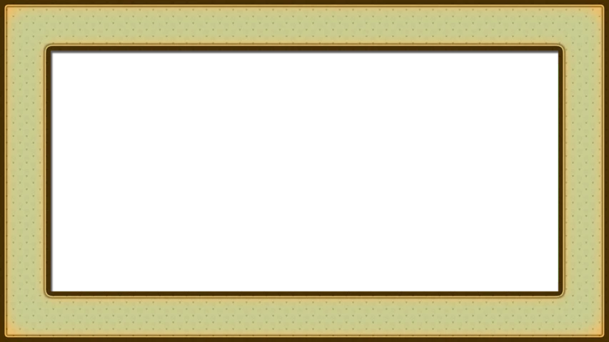 a picture frame with a black background, a screenshot, inspired by Masamitsu Ōta, deviantart, tileable, black and brown colors, wide ribbons, ingame