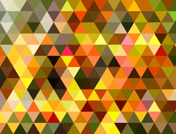 an image of a very colorful pattern, inspired by Lubin Baugin, pixabay, geometric abstract art, autumn background, flat triangles, !!! very coherent!!! vector art, low polygons illustration