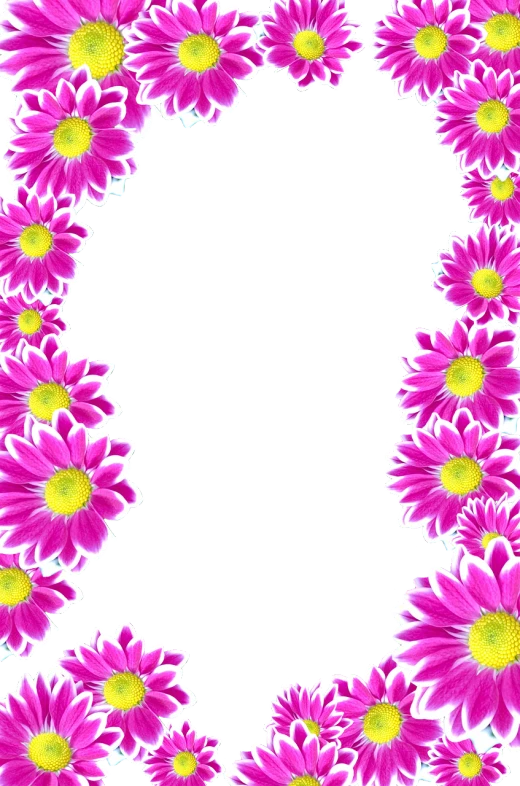 a circle of pink flowers on a black background, a digital rendering, rasquache, background image, sunflower background, outlined!!!, wallpaper - 1 0 2 4