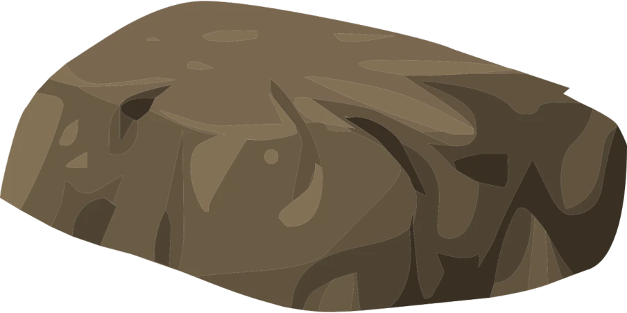 a brown rock on a black background, a cave painting, polycount, vectorized, ashy, ( ( dithered ) ), oversized_hindquarters