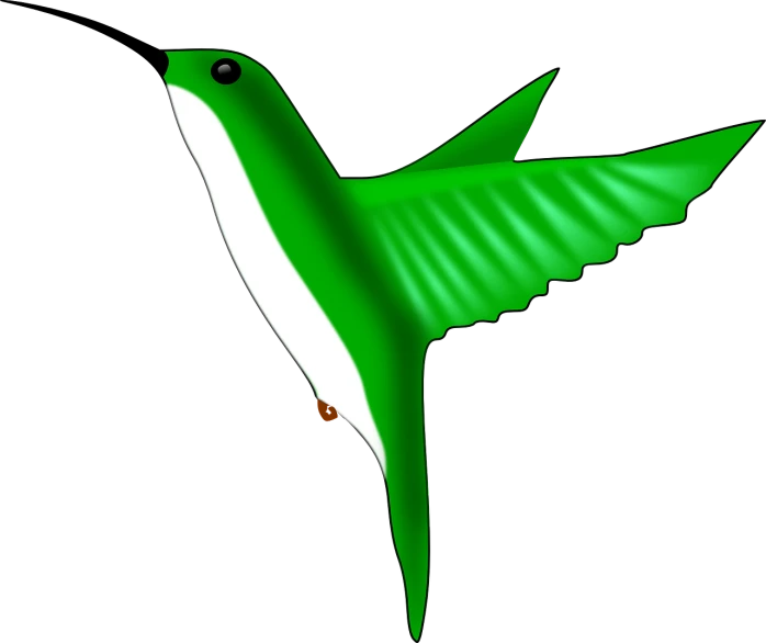 a green and white bird flying through the air, a raytraced image, inspired by Victor Noble Rainbird, deviantart, hurufiyya, back shark fin, nighttime!!, alosaurus, made in paint tool sai2