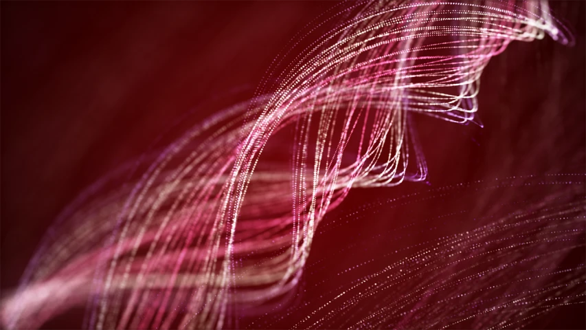 a blurry image of a woman with long hair, digital art, volumetric lighting. red, refracted line and sparkles, high resolution macro photo, spiral lines