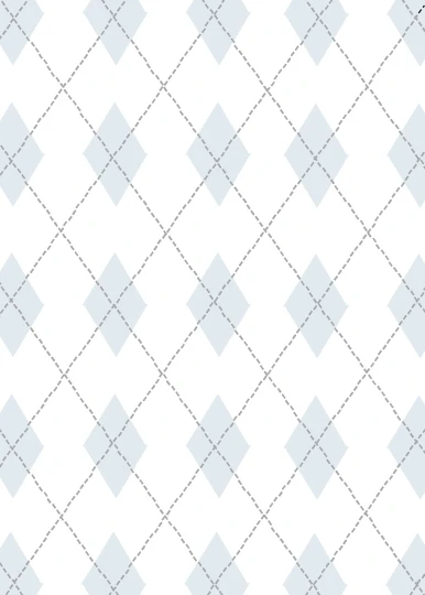 a blue and white argyle pattern on a white background, inspired by Steve Argyle, short light grey whiskers, drawn with dots, けもの, wallpaper pattern