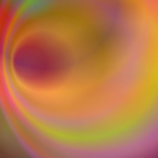 a blurry image of a colorful swirl, inspired by Gabriel Dawe, abstract illusionism, warm color gradient, worm hole, blurred and dreamy illustration, muted rainbow tubing