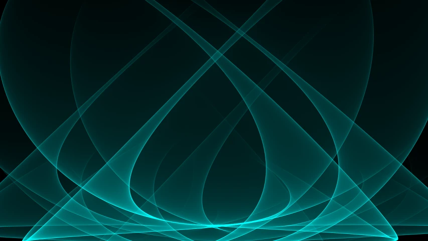 a blue and green abstract design on a black background, by Julian Allen, iphone background, graceful curves, with gradients, beams