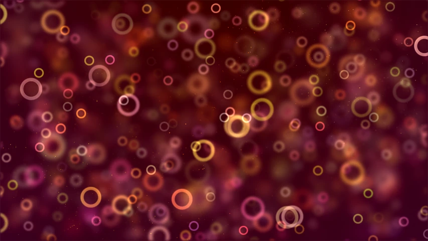 a bunch of circles that are floating in the air, by David Burton-Richardson, trending on pixabay, generative art, dark oranges reds and yellows, soft light 4 k in pink, seamless texture, bokeh!