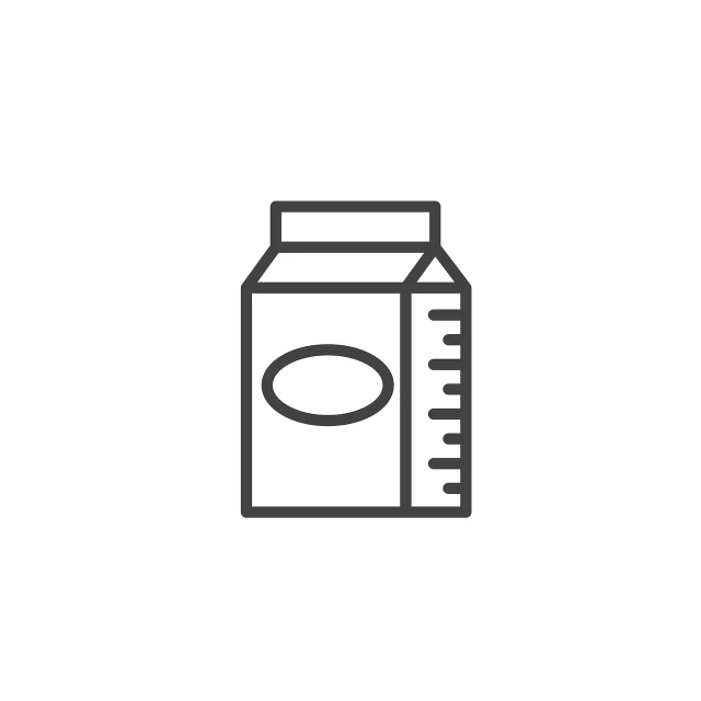 a bottle of milk on a white background, lineart, shutterstock, minimalism, cereal box, ios app icon, compressed jpeg, 4 k )