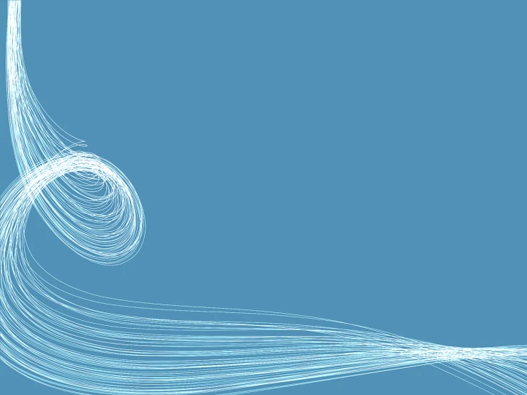 a large jetliner flying through a blue sky, an abstract drawing, by Julian Allen, generative art, vector spline curve style, water flow, banner, white and pale blue