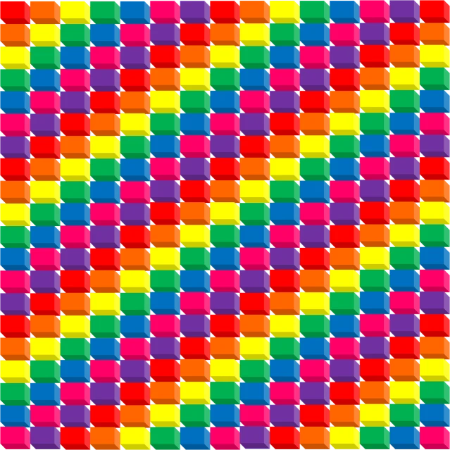 a multicolored pattern of squares and rectangles, pixel art, pixel art, made of lollypops, raytracting, colorful gems, color vector