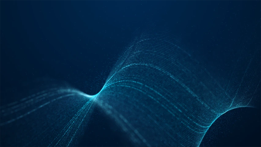 a close up of a wave of light on a dark background, shutterstock, digital art, blue particles, data holograms, fine simple delicate structure, made from million point clouds