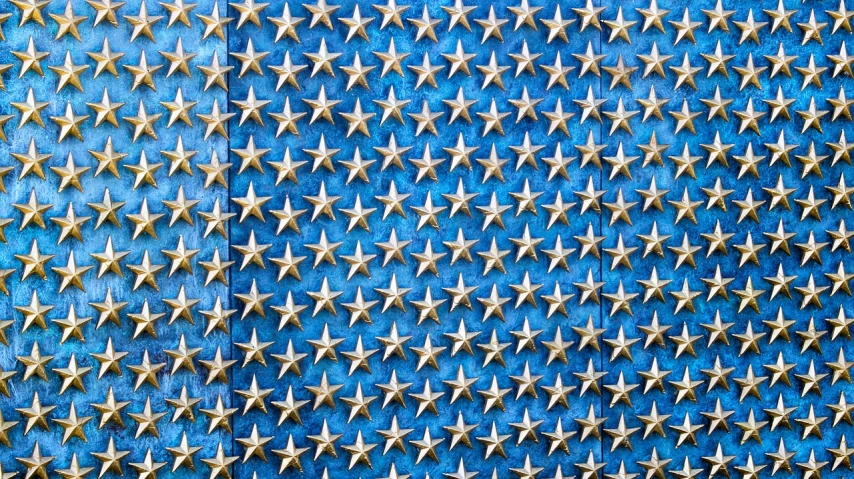 a bunch of silver stars on a blue background, by Jon Coffelt, fine art, iron gate door texture, on liberty island, usa-sep 20, golden details