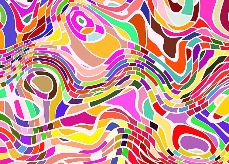 a colorful abstract background with swirls and lines, by Alfred Manessier, generative art, tesselation, karim rashid, reaction-diffusion pattern, colored projections