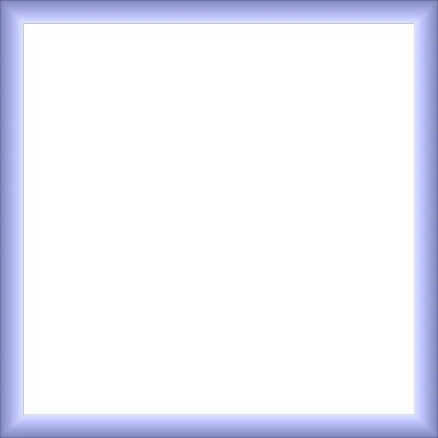 a blue picture frame on a black background, digital art, by Ei-Q, flickr, video art, solid black #000000 background, purple. ambient lightning, squared border, rgb wall light