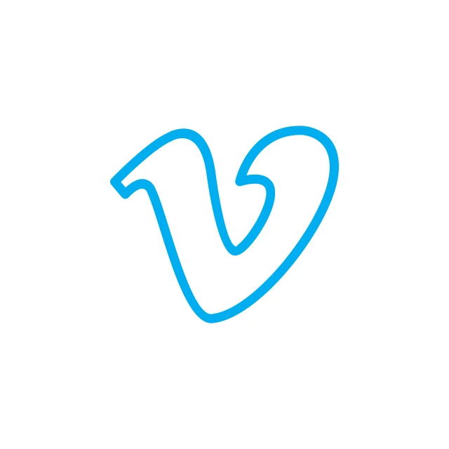 a blue letter v on a white background, vector art, unsplash, graffiti, blue bird, drawn with a single line, logo has”, heart of the internet