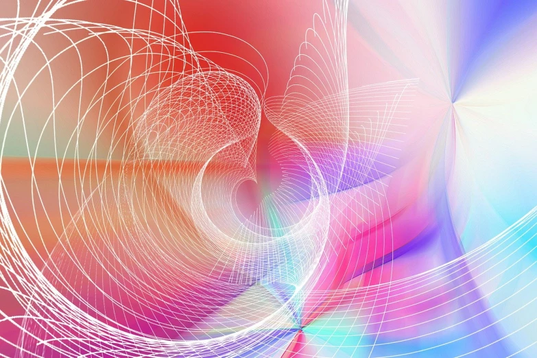 a close up of a cell phone on a table, digital art, digital art, swirly vibrant color lines, crosshatch sketch gradient, net of being, whirling