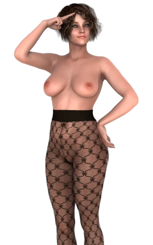 a woman in tights and stockings posing for a picture, a raytraced image, sie boob, transparent skin, skin detail, lattice