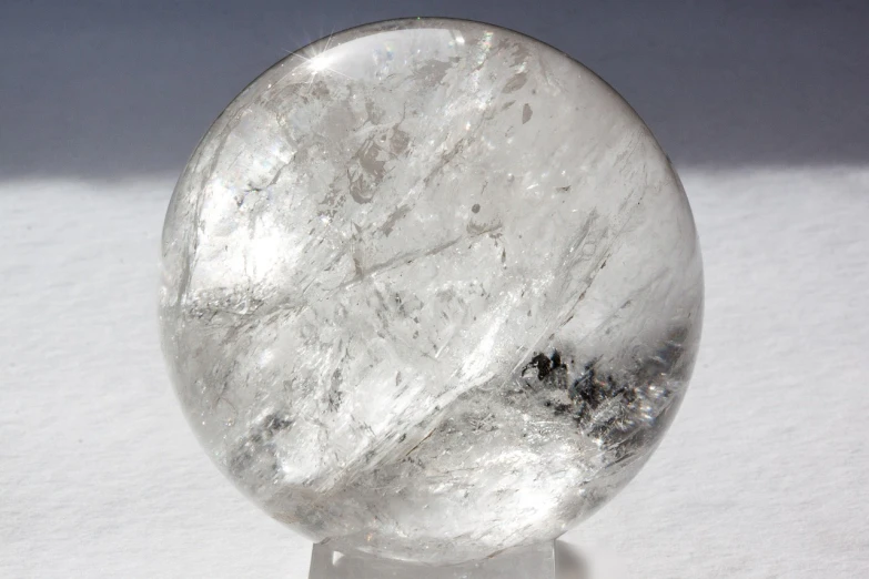a crystal ball sitting on top of a snow covered ground, crystal cubism, great detail. 2 4 mm, h 768, quartz crystal, 1 7 9 5