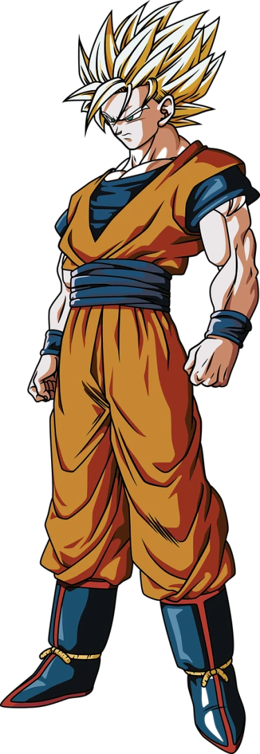 a drawing of gohan from dragon ball, vector art, inspired by Akira Toriyama, shutterstock, standing with a black background, full body picture of a male monk, 8k octae render photo, highly detailed full body