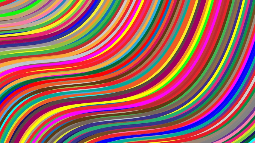 a multicolored background with wavy lines, a digital rendering, inspired by Bridget Riley, abstract art, vectorial curves, very colourful, colorful palette illustration, coloured line art