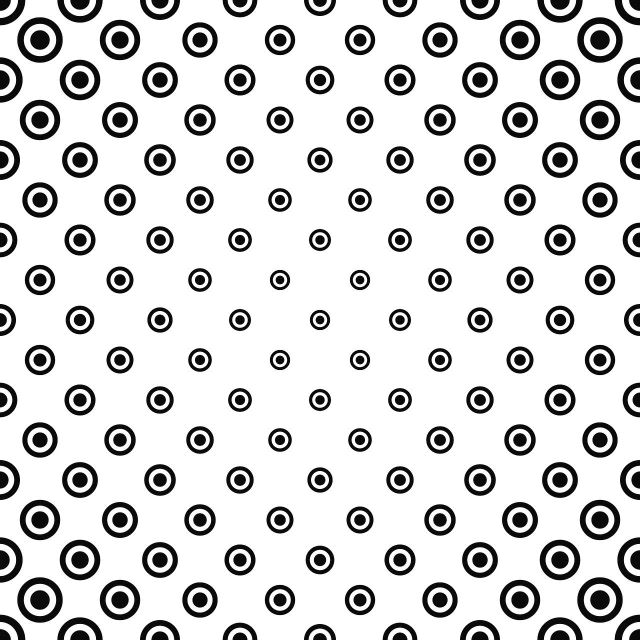 a pattern of black and white circles on a white background, trending on pixabay, gradient darker to bottom, seamless micro detail, gape, tech pattern