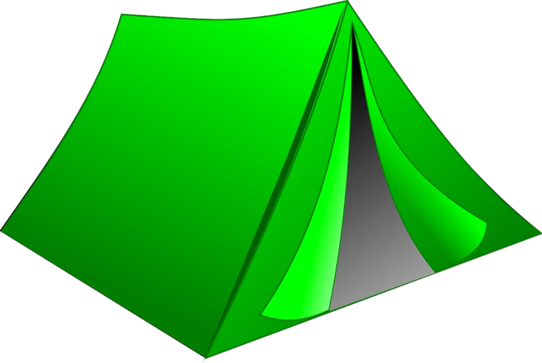 a green tent on a white background, by Aleksander Gierymski, rasquache, flat cel shaded, green bright red, campsites, :6