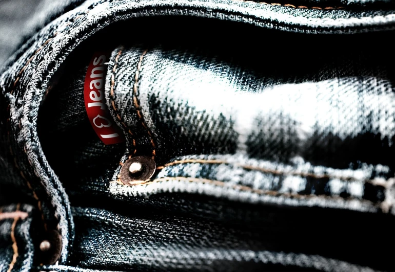 a close up of a pair of jeans, a picture, by Johannes Martini, ((sharp focus))
