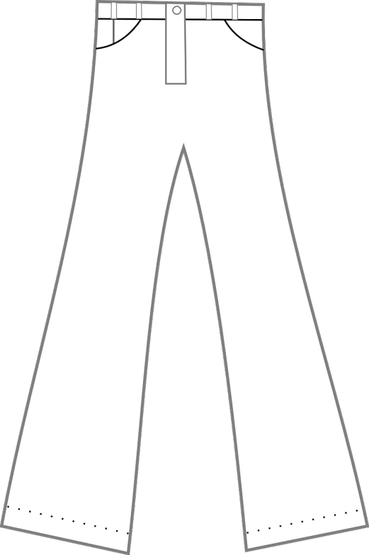 a pair of white pants on a black background, inspired by David B. Mattingly, reddit, sōsaku hanga, ( ( dithered ) ), arrow shaped, full_body!!, custom