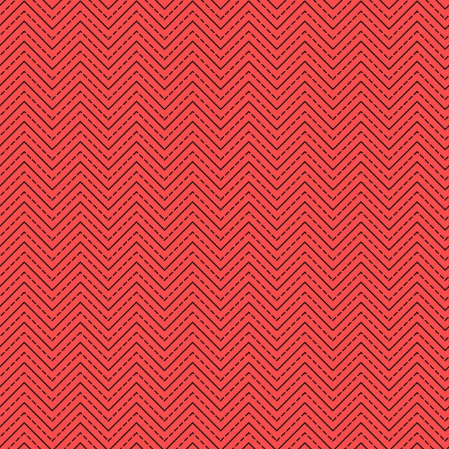 a red and black zigzag pattern, inspired by Katsushika Ōi, op art, scanlines, seamless micro detail, thin red lines, solid background