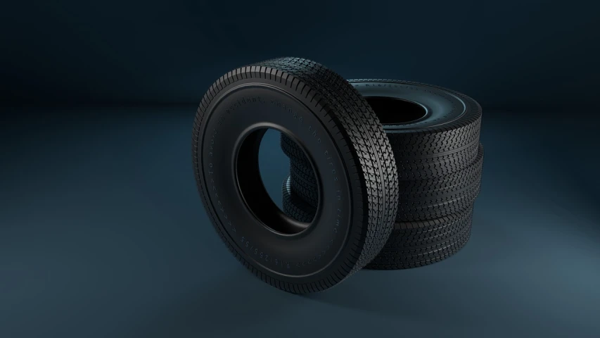 a couple of tires sitting next to each other, a digital rendering, pixabay, photorealism, product introduction photo, 3 d cg, ad image