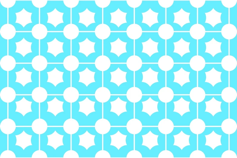 a blue and white geometric pattern, vector art, rounded shapes, stars background, thumbnail, computer generated