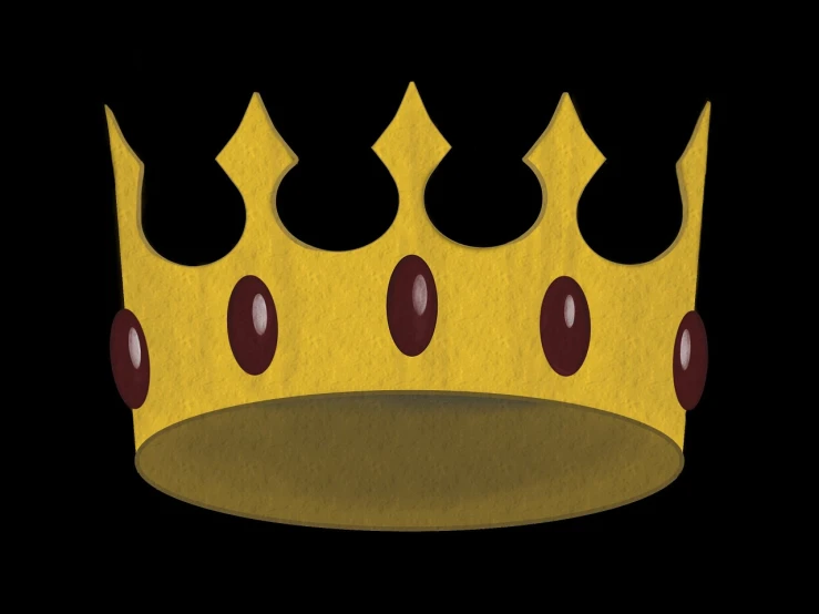 a golden crown on a black background, pixabay, digital art, king's quest, comedic, king of the hill, made with photoshop