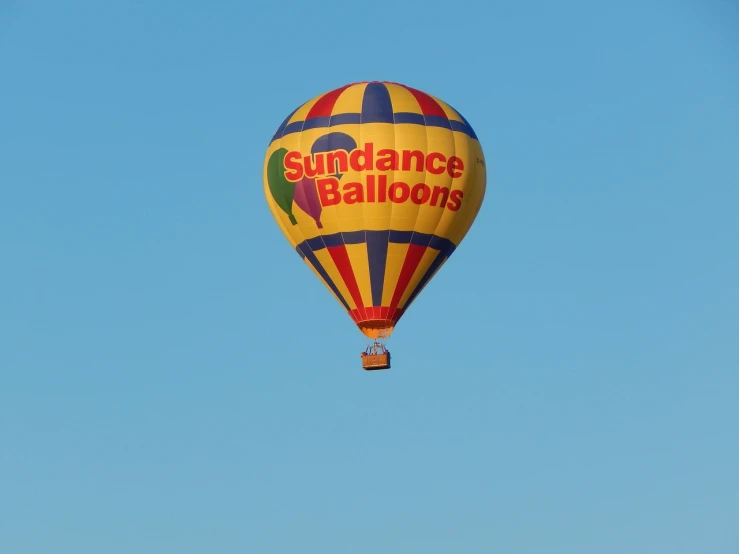 a hot air balloon that is flying in the sky, by Linda Sutton, renaissance, wikimedia, sunny morning, balance, sunday afternoon