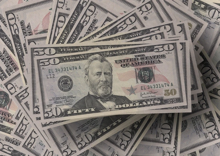 a pile of twenty dollar bills sitting on top of each other, pixabay, ( ultra realistic, daddy, by joseph binder, high angle close up shot