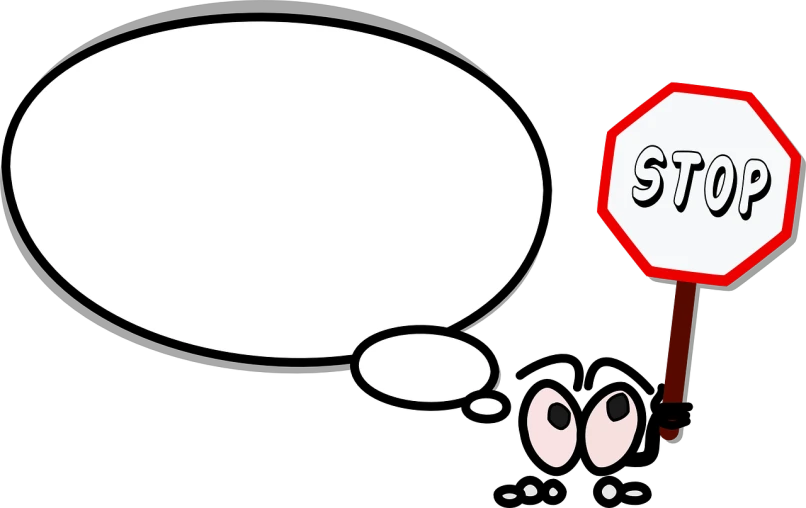 a cartoon bird standing next to a stop sign, a cartoon, trending on pixabay, digital art, speech bubbles, ant perspective, weird silly thing with big eyes, wearing small round glasses