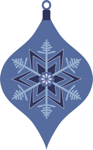 a blue christmas ornament with a snowflake on it, pixabay, folk art, avatar image, neoprene, full - view, cad