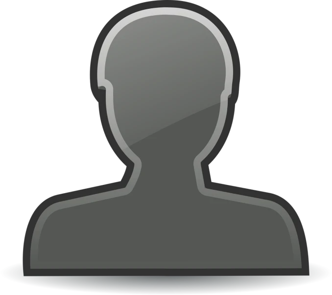 a silhouette of a man's head and shoulders, a picture, pixabay, gray anthropomorphic, persona, some people, facebook profile picture