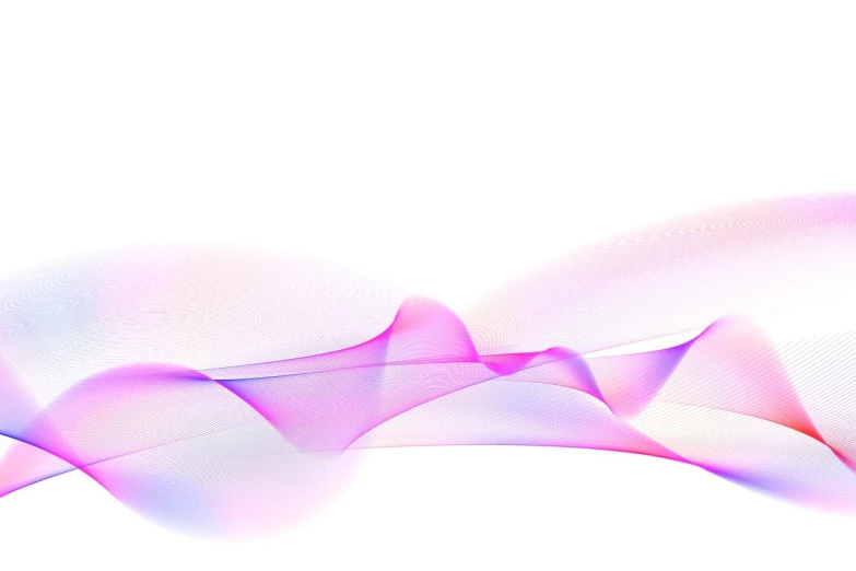 a pink and blue wave on a white background, generative art, purple ribbons, delicate fog, syntwave, without text