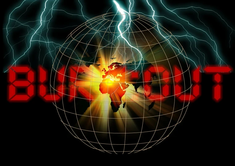 a picture of a globe with lightning coming out of it, digital art, digital art, rupert murdoch as the devil, forcefield, (((lumnious))), fear or god