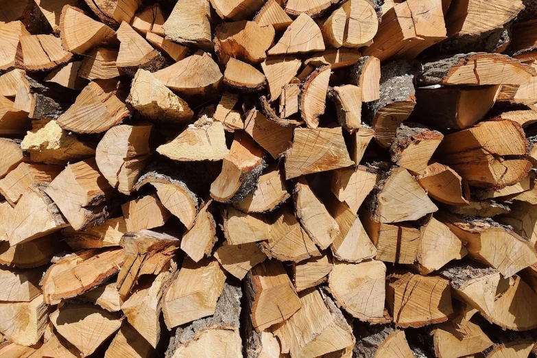 a pile of wood stacked on top of each other, a photo, pixabay, wisconsin, fires, grain”, very accurate and detailed