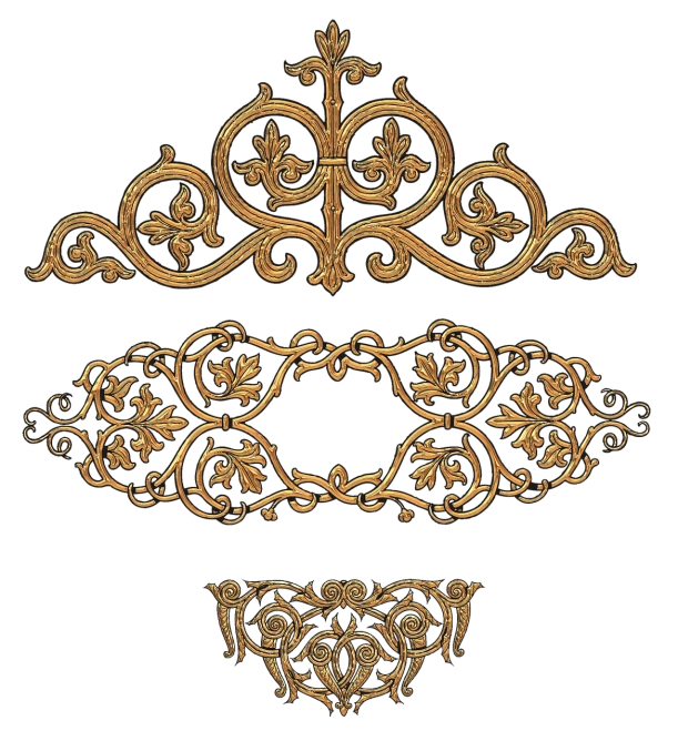 a collection of decorative vintage frame designs
