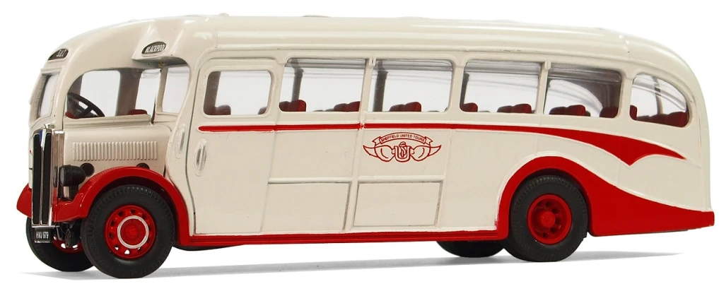 a toy bus that has people inside