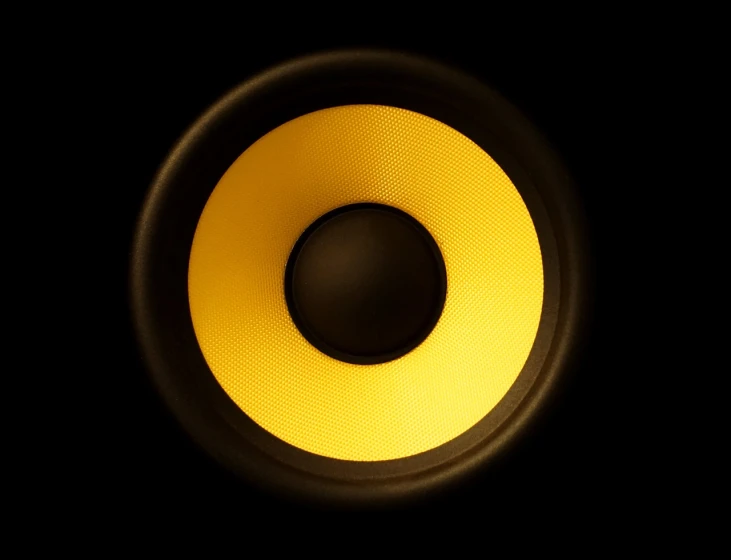 an image of a speakers or speaker on a black background