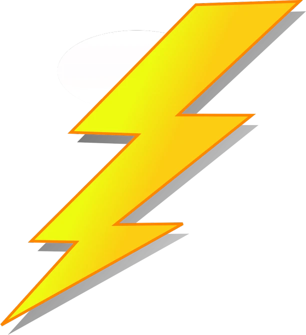 a yellow flash logo on a black background